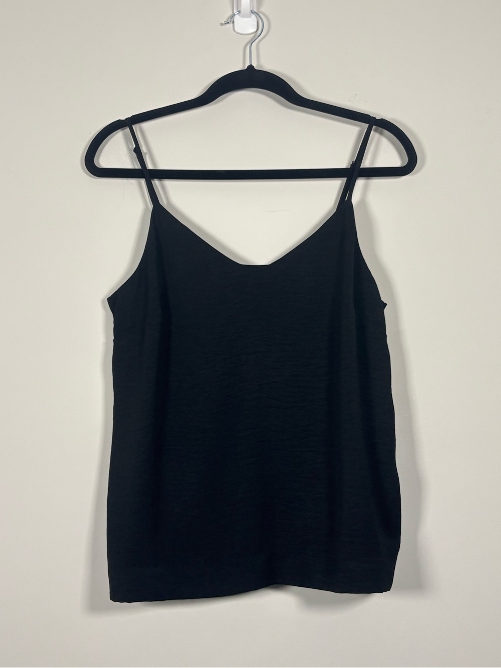 Frank And Oak Black V-Neck Cami Tank Top Size Medium